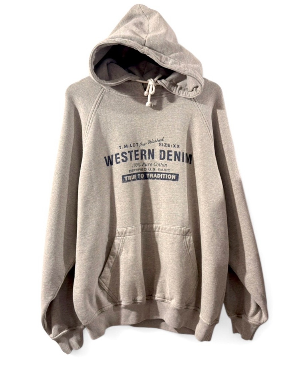 Oversized Boxy Cropped Hoodie Sweatshirt Size Men’s Large